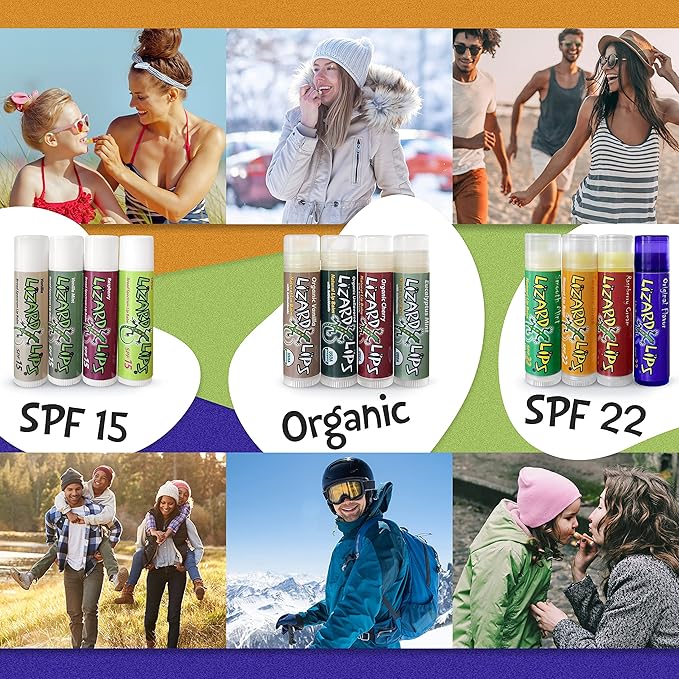 Lizard Lips SPF 15 Lip Balm (Vanilla Mint)