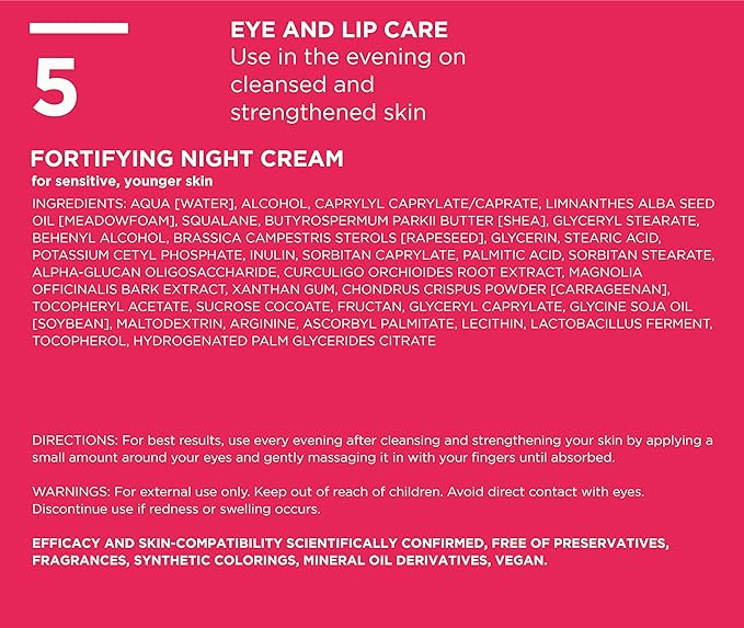 ANNEMARIE BÖRLIND – ZZ SENSITIVE Regenerative Eye Cream – With Vitamin C + E and Meadowfoam Extract to Strengthen the Natural Skin Barrier and Soothe Stressed Skin – Step 5 of 5-0.5 Oz