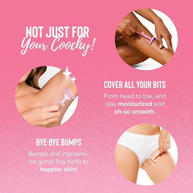 Coochy Shave Cream - Moisturizing Shave Lotion - Gentle Intimate Shaving Cream - For Bikini Area, Underarms, Legs & More - Rash-Free, Hydrating Formula - 12.5 oz, Frosted Cake