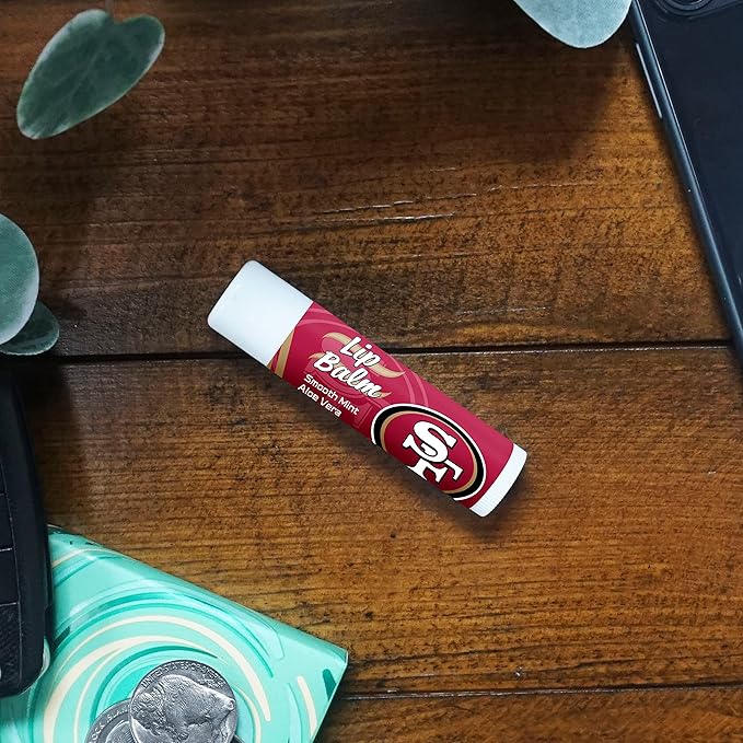 FANMATS 34738 San Francisco 49ers Smooth Mint SPF 15 Lip Balm