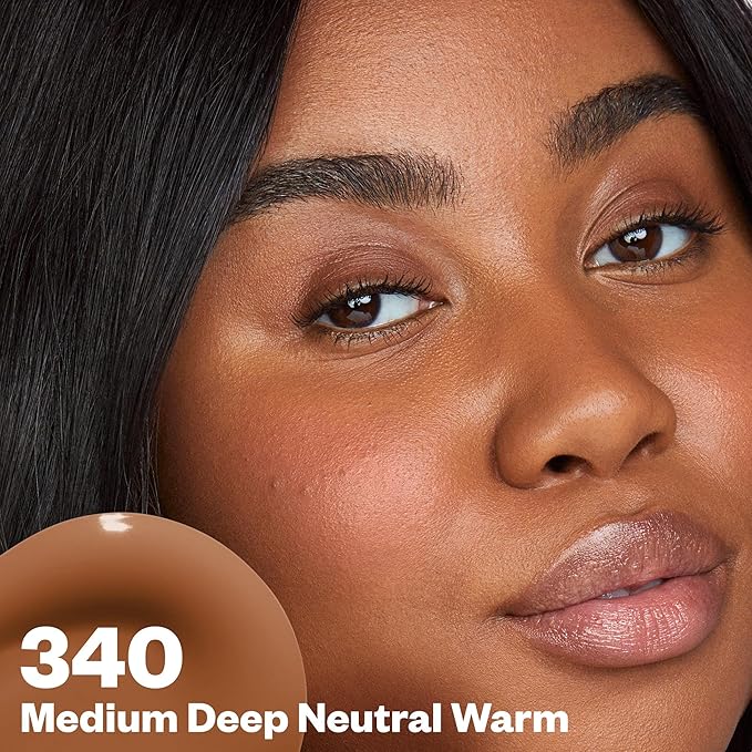 Kosas Revealer Skin-Improving Foundation with SPF 25 Protection - Hydrate, Brighten, Soothe, Plump, Protect Skin - Smoothing Texture, Natural Finish and Clean Formula - Medium Deep Neutral Warm 340