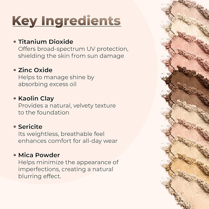 Foundation Refill (DEEP TAN)(1 Ounce Bag) By Sweet Face Minerals, Lightweight Mineral Loose Makeup Powder with SPF 20, Full Coverage Flawless Finish, Talc-free, Cruelty-Free, Refillable Pouch
