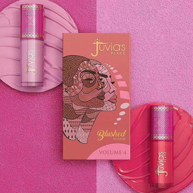 Juvia's Place Blushed Liquid Blush CoralRose - Dewy Tint Cheeks Makeup Glow Pigment Effortless Beauty Long Lasting Cosmetics Soft Creamy Natural Buildable All Skin Color Light Flawless Finish Blend