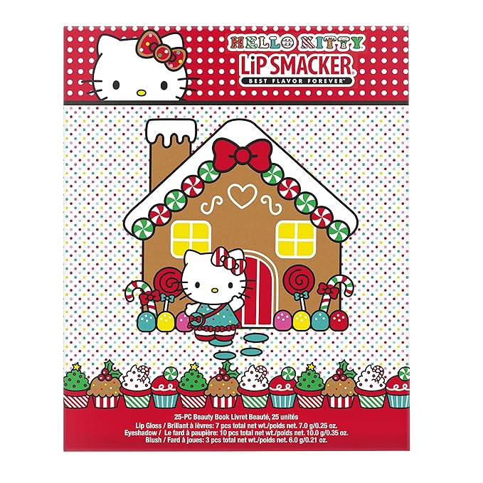 Lip Smacker Hello Kitty Holiday Beauty Book Makeup Set For Girls
