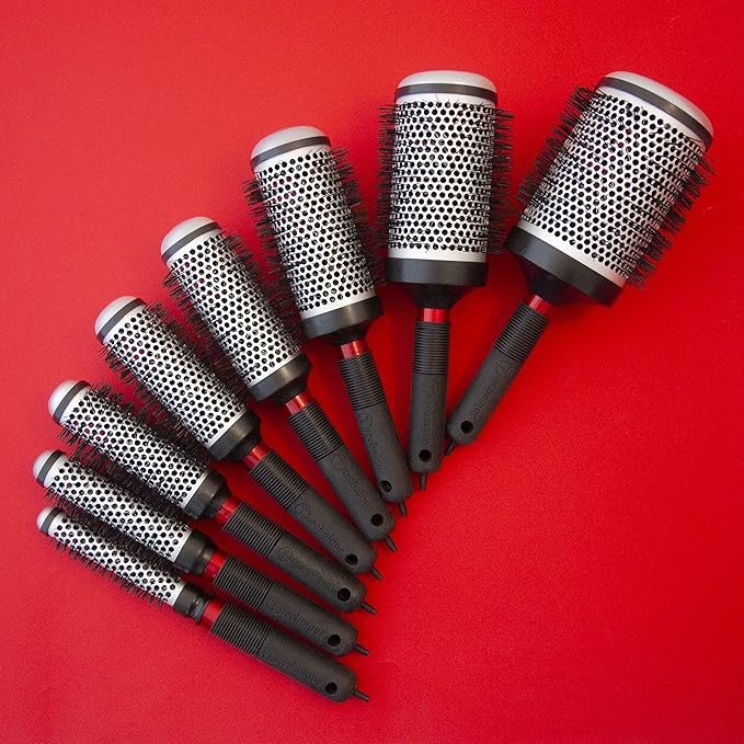 Cricket Technique Thermal Hair Brush #370 1.75” for Blow-Drying, Curling, and Styling – Heat-Retaining Barrel with Anti-Static Tourmaline Bristles, Round Thermal Brush, Ideal for All Hair Types